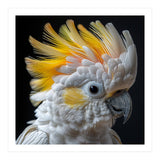 Close Up Of A Cockatoo With Yellow Crest (Print Only) thumbnail