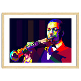 John Coltrane Jazz Musician Pop Art WPAP thumbnail