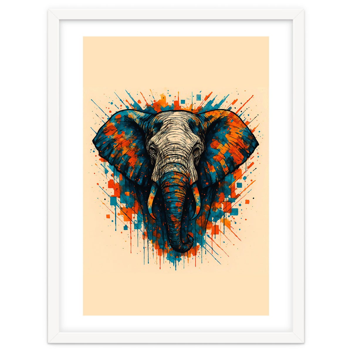 Elephant Animal Watercolor