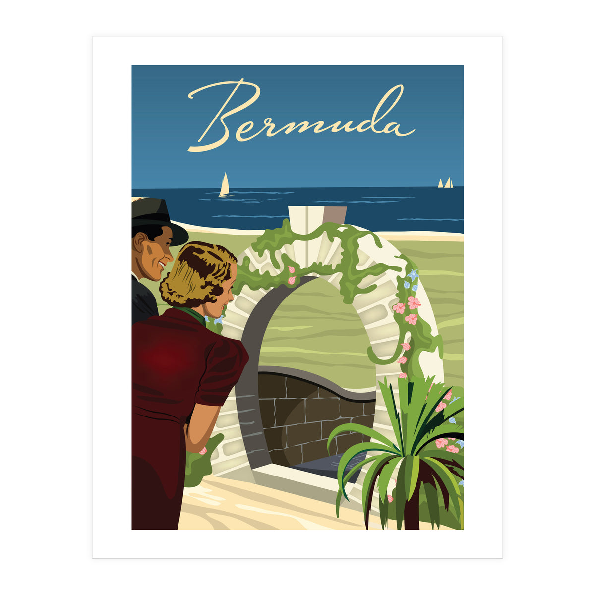 Bermuda, Moongate Arch (Print Only)