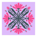 Magenta mandala flowers (Print Only) thumbnail