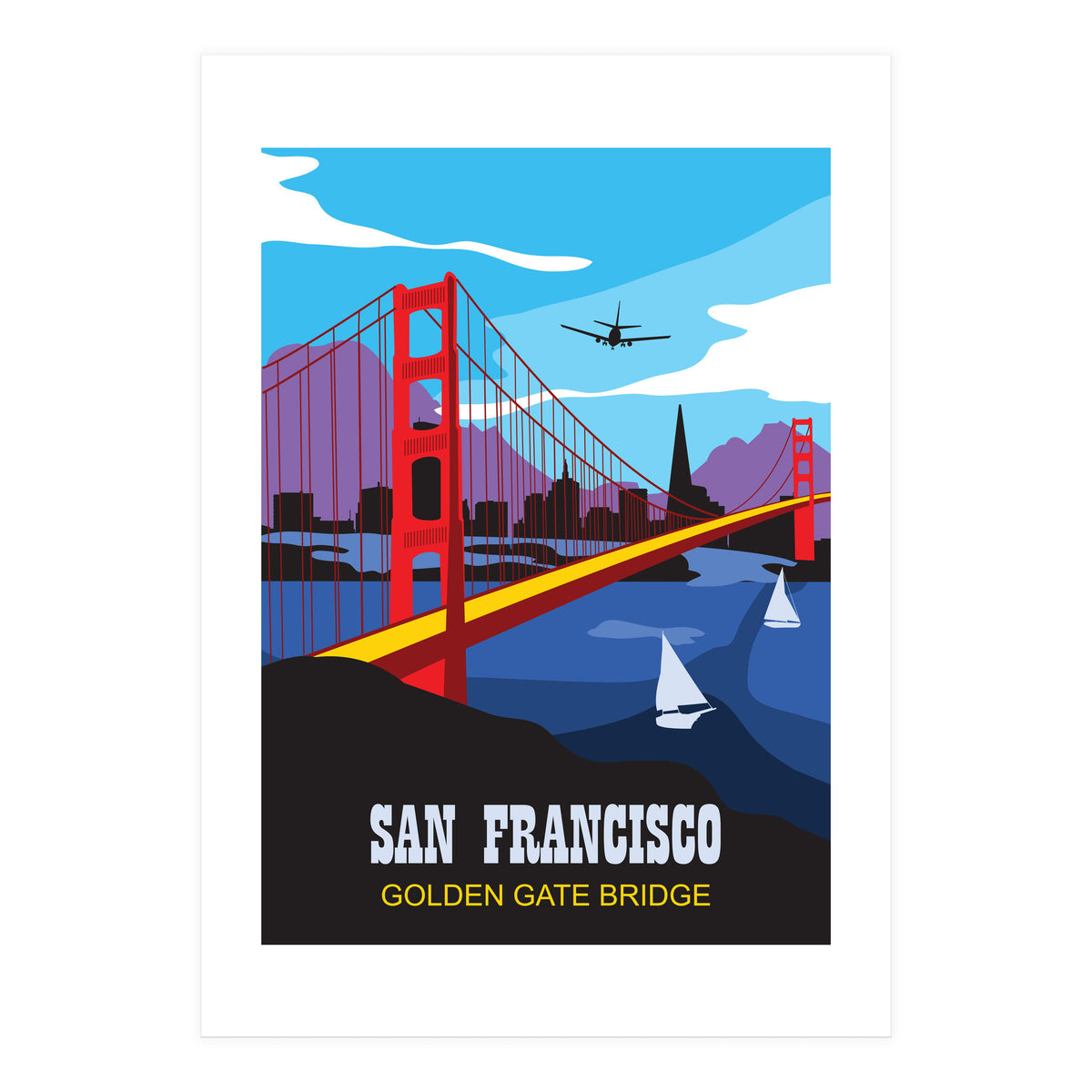 San Francisco, Golden Gate Bridge (Print Only)