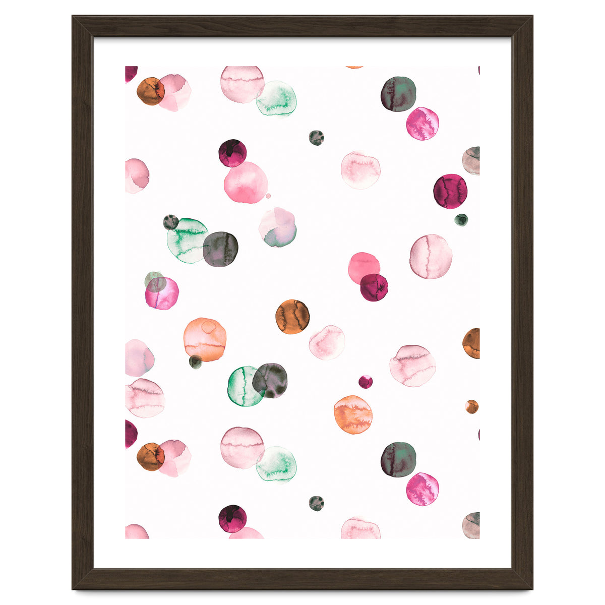 Polka Dots Watercolor Minimal Pink