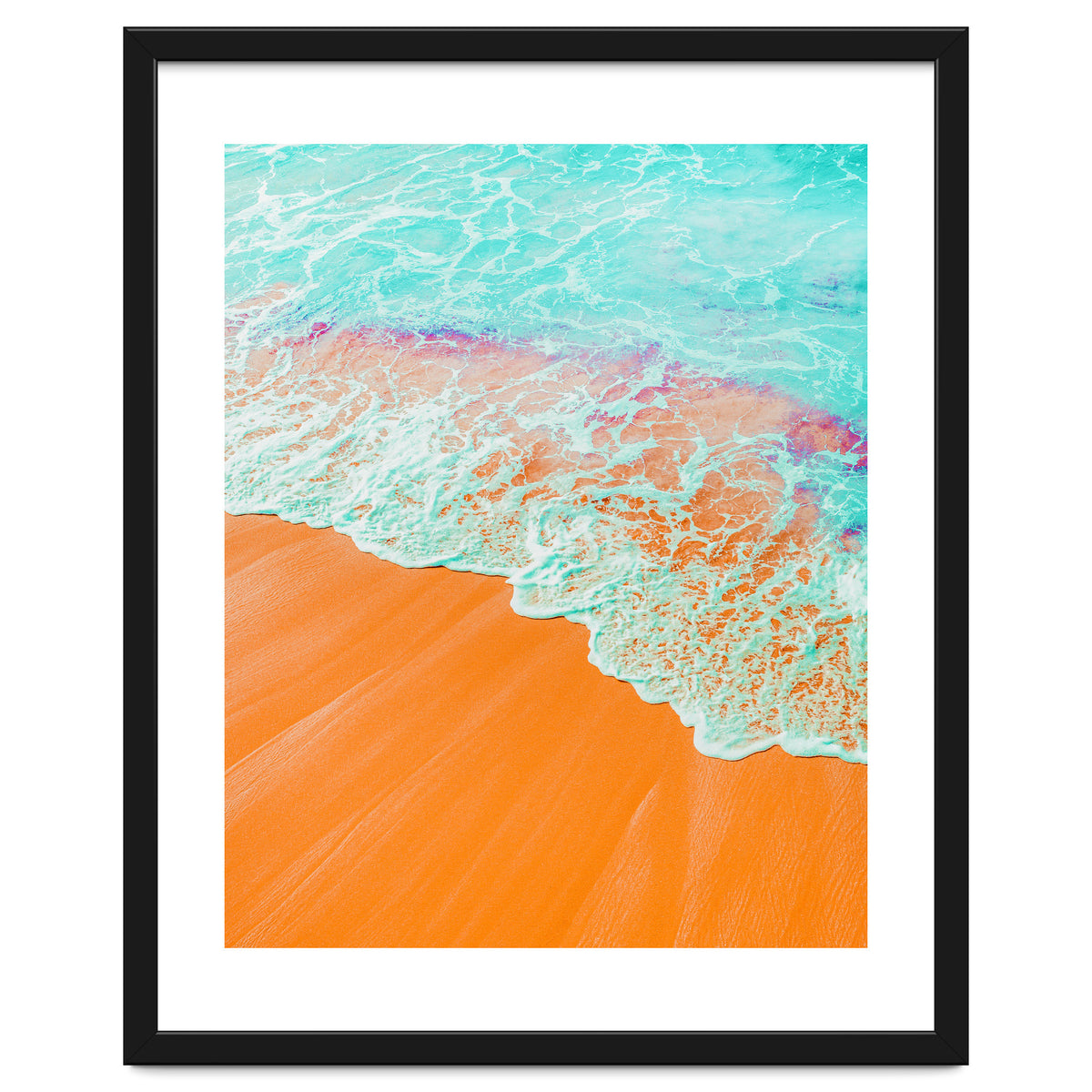Coral Shore, Ocean Beach Photography, Summer Sea Sand Waves