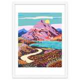 Alice In Wonder Valley, Nature Landscape Floral Positivity Meadow, Mountains Travel Pastel Bohemian Eclectic Spring, River Hope Vintage Good Vibes thumbnail