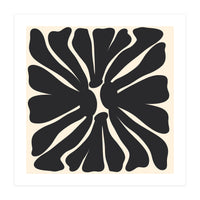 Abstract Monochrome Flower 2 (Print Only)