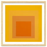 JOSEF ALBERS - HOMAGE TO THE SQUARE YELLOW ORANGE 2. HIGH RESOLUTION thumbnail