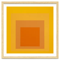 JOSEF ALBERS - HOMAGE TO THE SQUARE YELLOW ORANGE 2. HIGH RESOLUTION