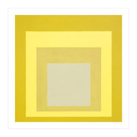 JOSEF ALBERS - HOMAGE TO THE SQUARE YELLOW WHITE (Print Only)