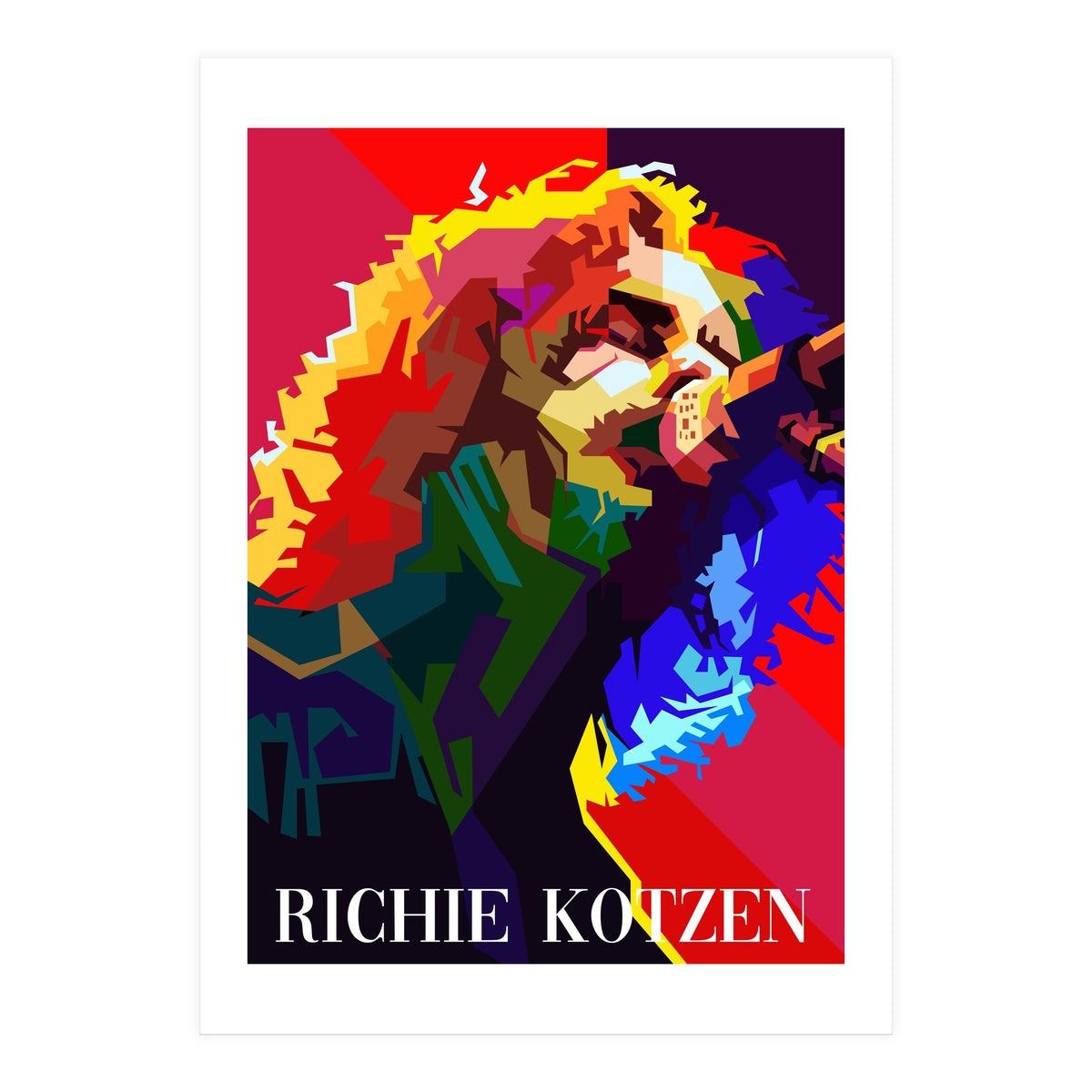 Richie Kotzen American Guitarist Singer Pop Art WPAP (Print Only)
