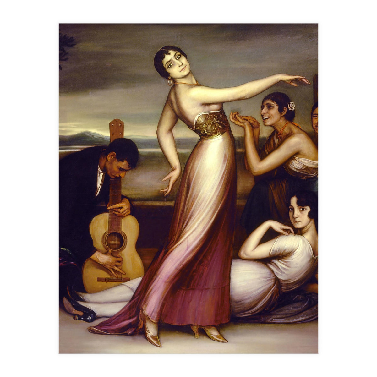 An Allegory of Happiness - 1917 - oil on canvas - 161x157 cm. (Print Only)