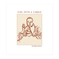 Girl With A Candle – Jean Baptiste Santerre (Print Only)