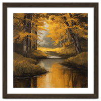 Golden Autumn Forest River