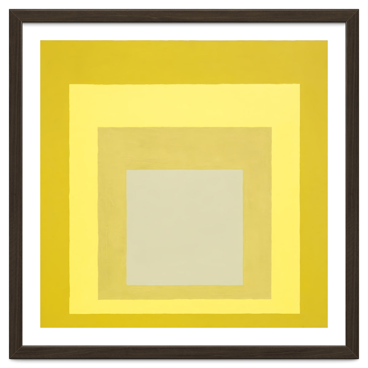 JOSEF ALBERS - HOMAGE TO THE SQUARE YELLOW WHITE