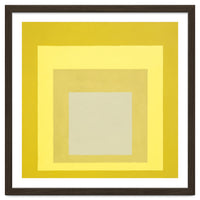 JOSEF ALBERS - HOMAGE TO THE SQUARE YELLOW WHITE
