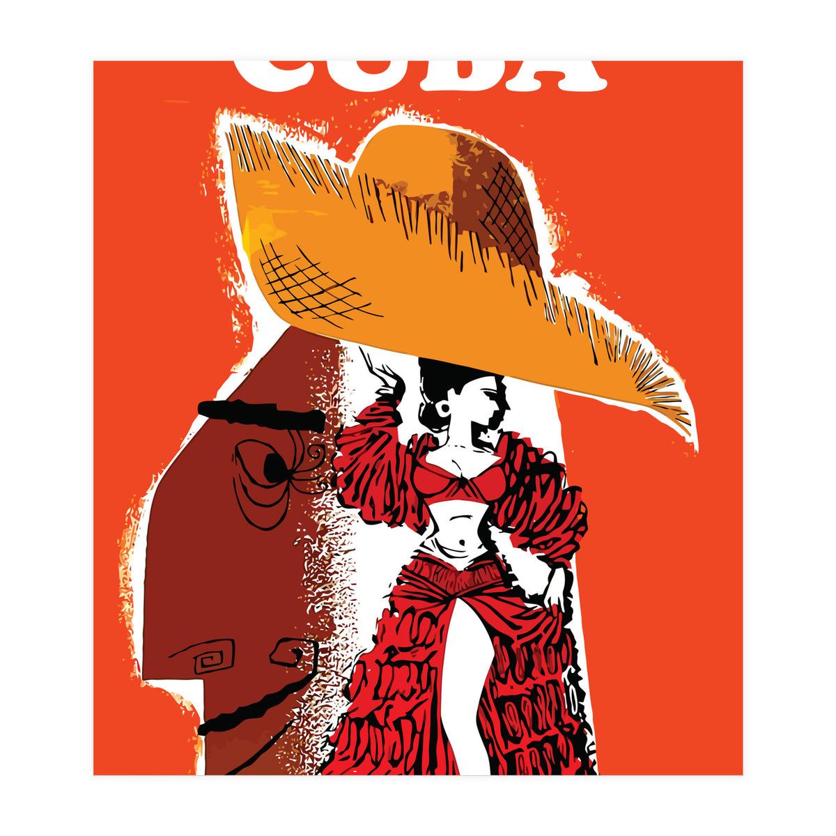 Cuba, Dancing Girl (Print Only)