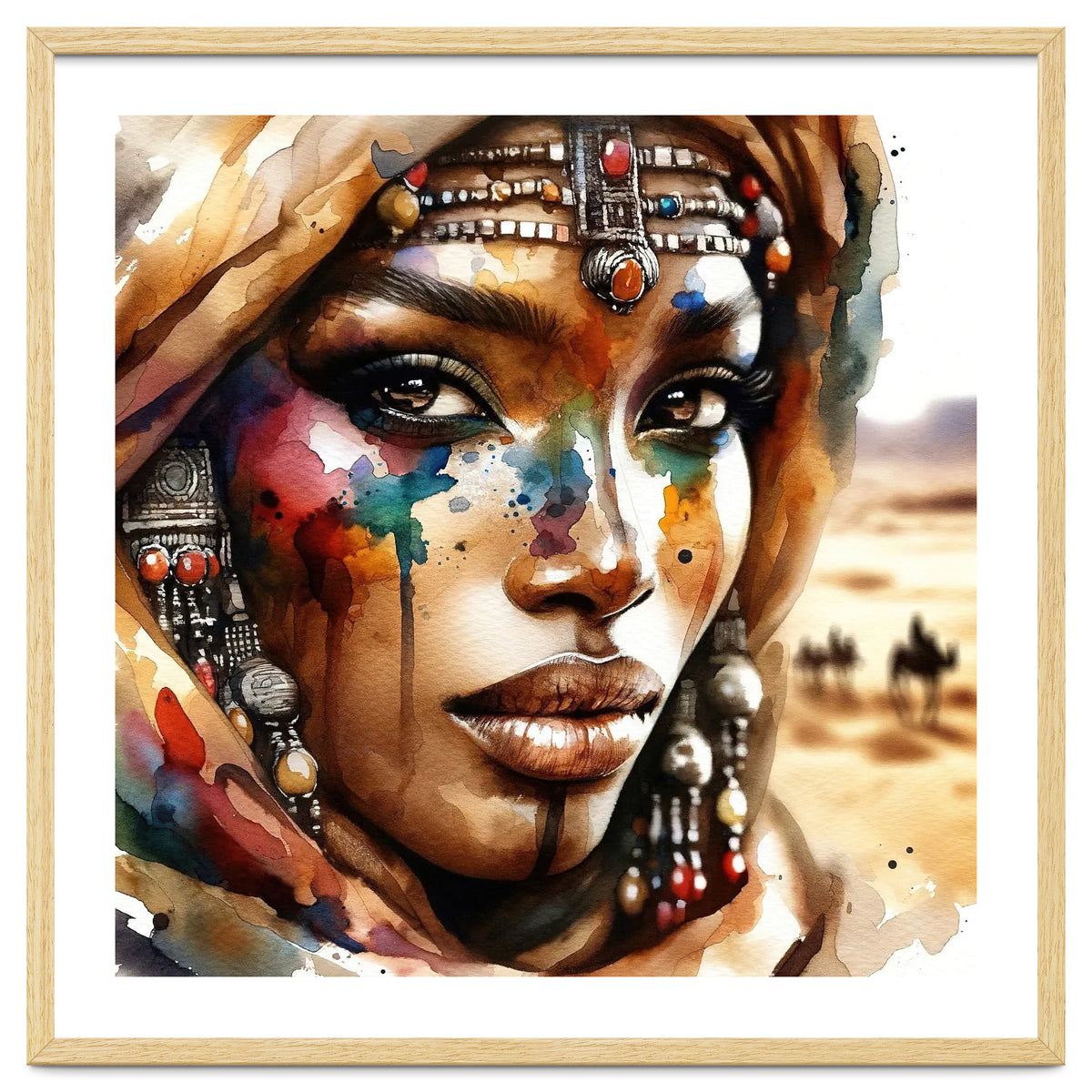 Desert Jewels Tuareg Woman Portrait