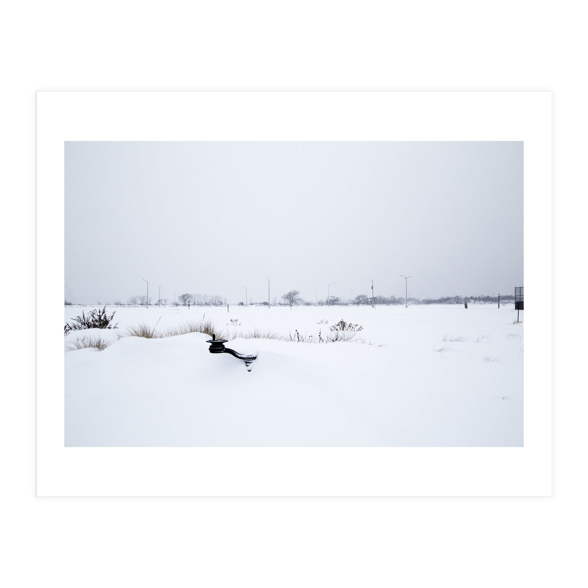 Drinking fountain covered with snow (Print Only)