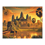 Vintage Cambodia, Angkor Wat Sunrise Poster (Print Only) thumbnail