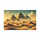 Vintage Egypt, Pyramids Of Giza Poster (Print Only) thumbnail