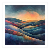 Abstract Ethereal Rolling Hills at Sunset (Print Only) thumbnail