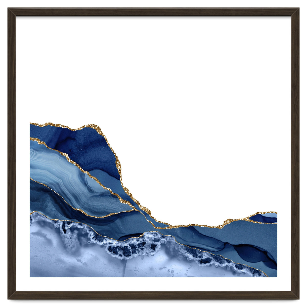 Navy & Gold Agate Texture 19