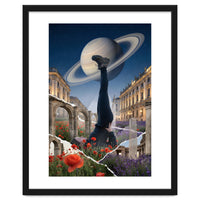 Cosmic Balance: Surreal Yoga in Ancient Dreamscapes