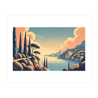 Vintage French Riviera Poster, France (Print Only)