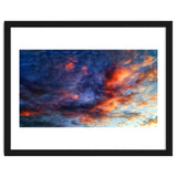 Cloudy sky at sunset thumbnail