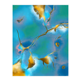 In My Veins, Abstract Marble Gold Texture, Eclectic Painting Resin Bohemian, Contemporary Luxe Chic Luxury (Print Only) thumbnail