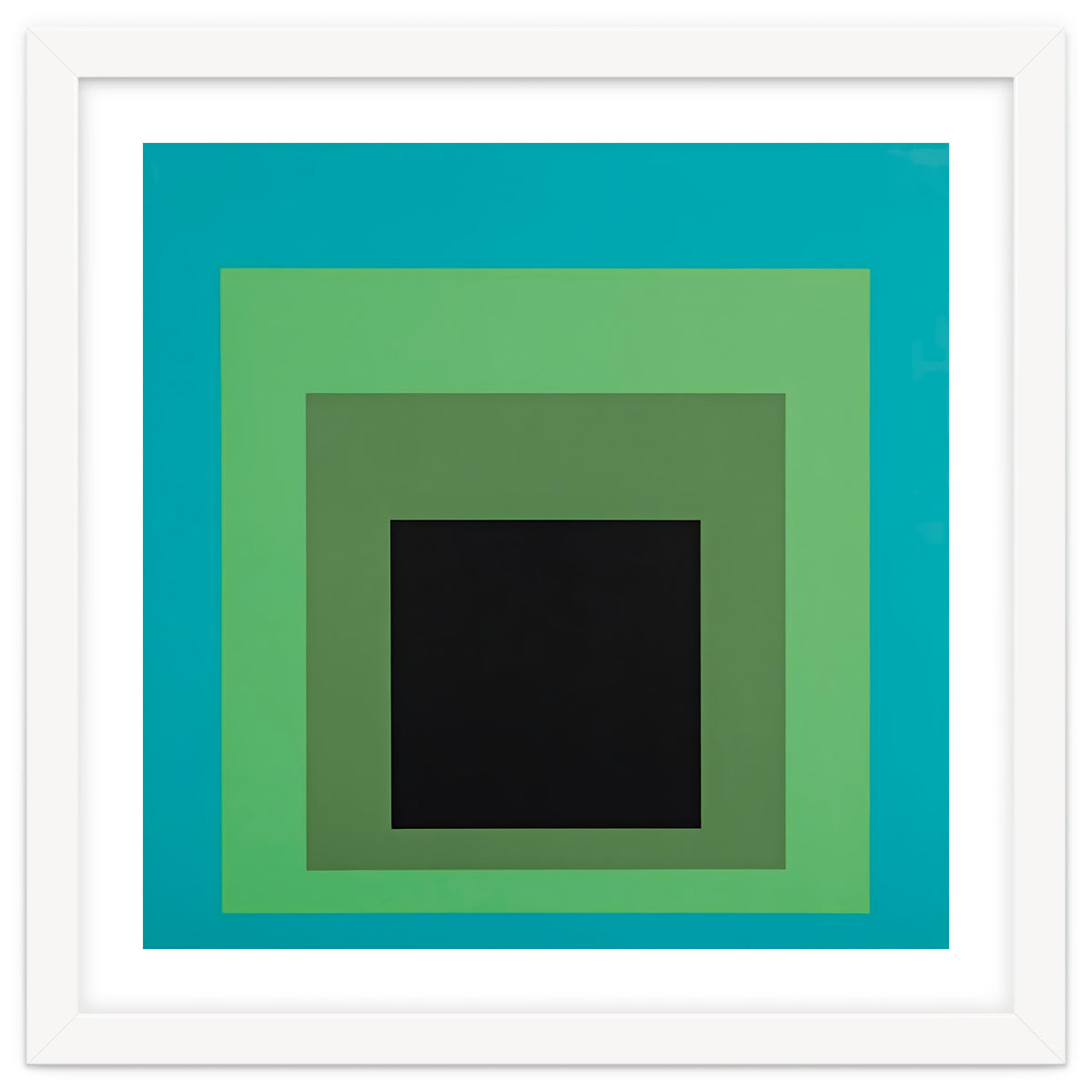 JOSEF ALBERS - HOMAGE TO THE SQUARE GREEN BLACK