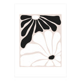 Floral Yin Yang, Scandinavian Nature Flowers Botanical Concept, Plants Blossom Positivity Neutral Minimalism (Print Only) thumbnail
