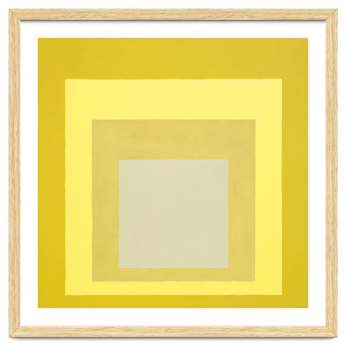 JOSEF ALBERS - HOMAGE TO THE SQUARE YELLOW WHITE