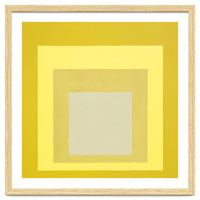 JOSEF ALBERS - HOMAGE TO THE SQUARE YELLOW WHITE