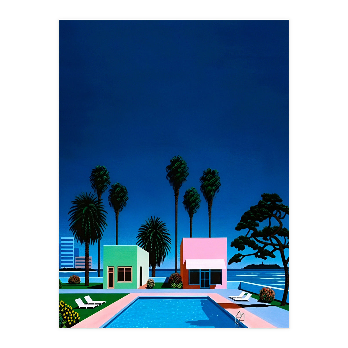 Hiroshi Nagai - City Pop , Vaporwave Aesthetic (Print Only)