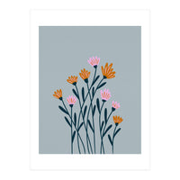 Orange and Pink Flowers (Print Only)