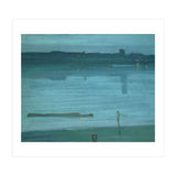 Nocturne, Blue and Silver: Chelsea, 1871 Canvas, 50,2 x 60,8 cm. (Print Only) thumbnail