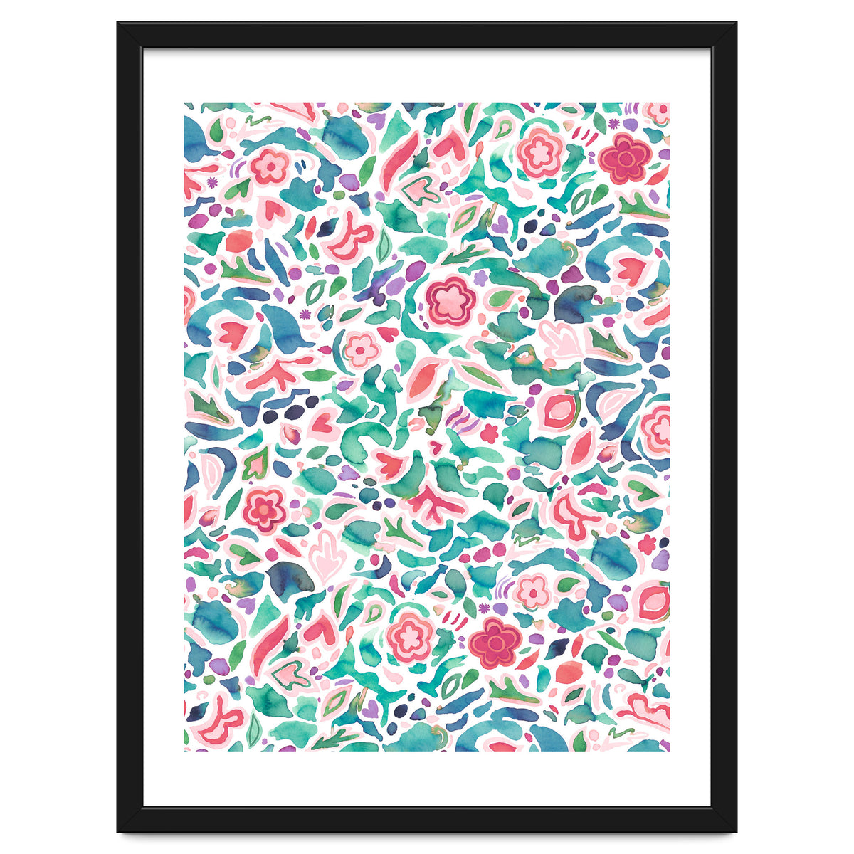 Primitive Flowers Green Coral