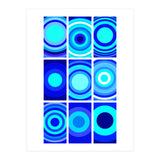 Circles & Rectangles Alt Blue 3 X 3: 2 (Print Only) thumbnail