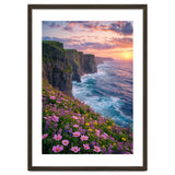Coastal Sunset Wildflowers: Dramatic Ocean Cliffs and Floral Meadow thumbnail