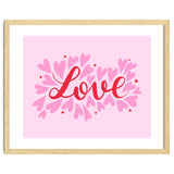 Love hearts - pink and red thumbnail