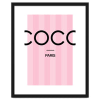 Paris Fashion Quote Art, Coco Chanel, Chic Decor