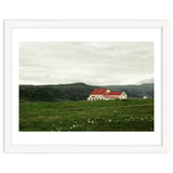 Red roof house in the greenfield - Iceland thumbnail