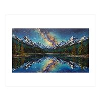 Midnight Mountain Reflection (Print Only)