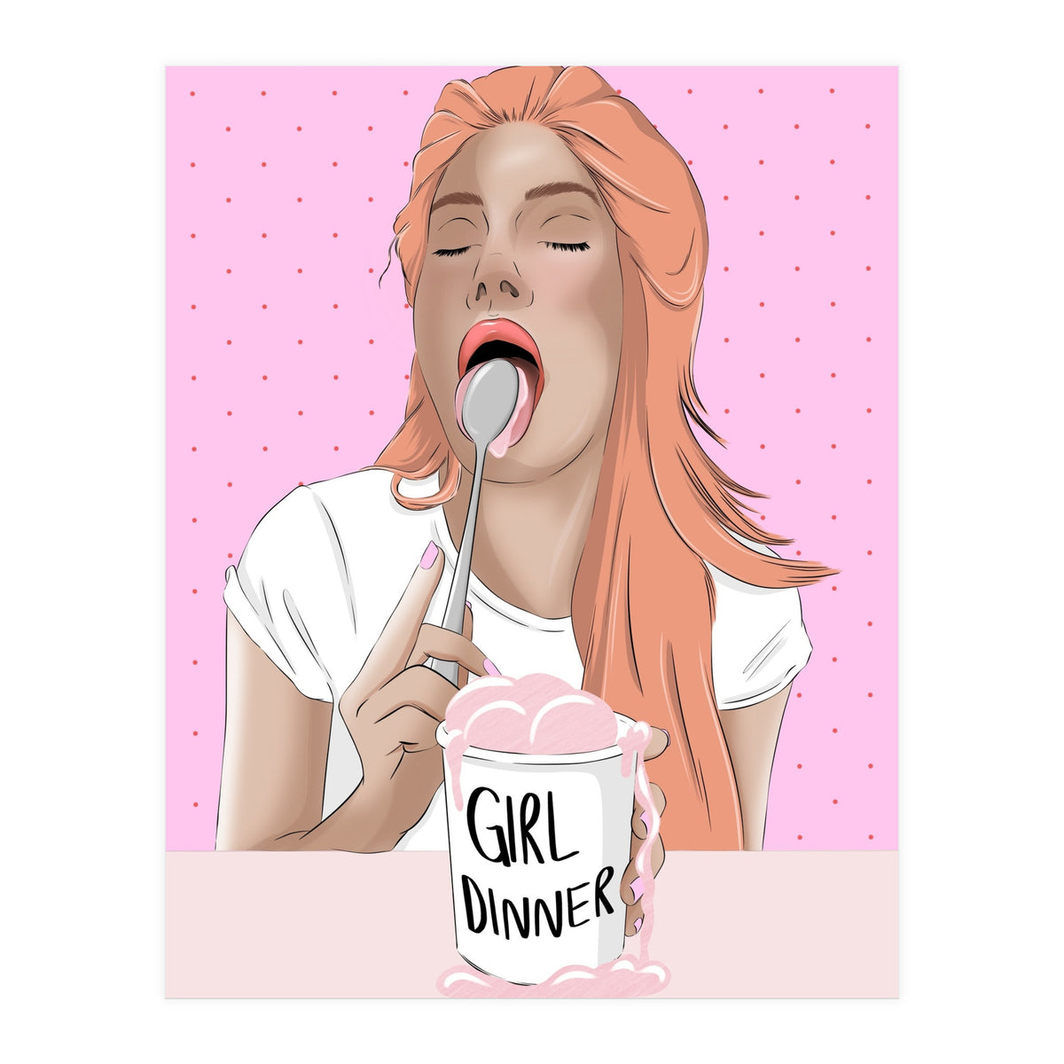 Girl Dinner (Print Only)