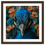 Close Up Portrait Of A Peacock Head thumbnail