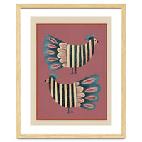 Striped Bird Pair I
