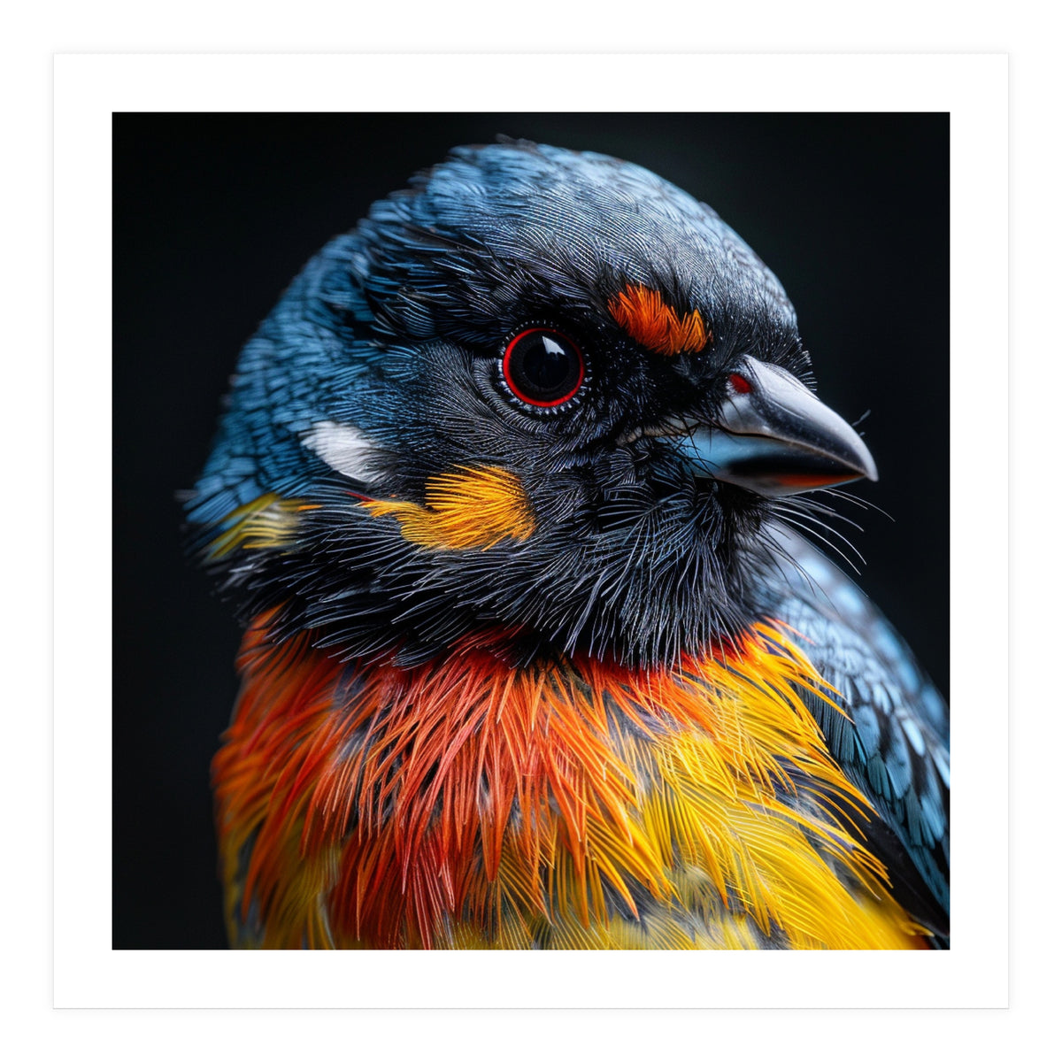 Close Up Of A Colorful Bird In The Wild (Print Only)