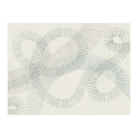 calming essentials Curved Lines blue (Print Only)