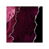 Burgundy & Silver Agate Texture 01  (Print Only) thumbnail